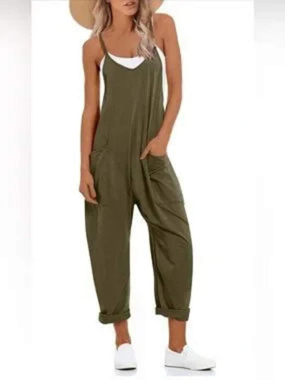 Sleeveless Pocket Jumpsuit